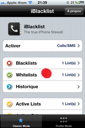 Comment filtrer ses appels/SMS : Iblacklist !