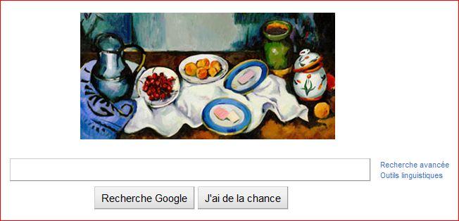 Google fête Cézanne