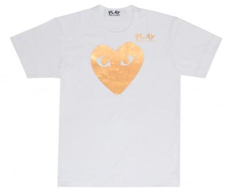 Play T Shirt White 2 copy Le T shirt Comme des Garçons Play, sauce Printemps / Eté 2011