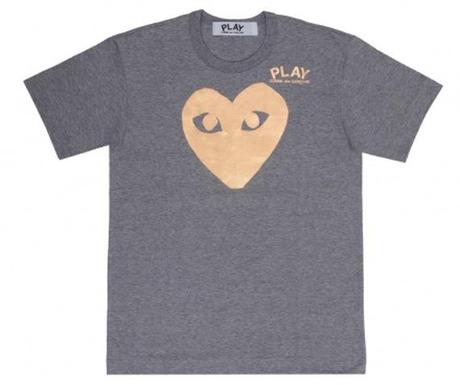 Play T Shirt Grey 2 copy Le T shirt Comme des Garçons Play, sauce Printemps / Eté 2011