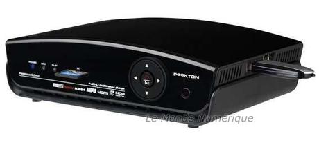 Peekbox 50 HD, prêt à accueillir un disque dur pour lire des documents multimédia Peekbox 50 HD, prêt à accueillir un disque dur pour lire des documents multimédia