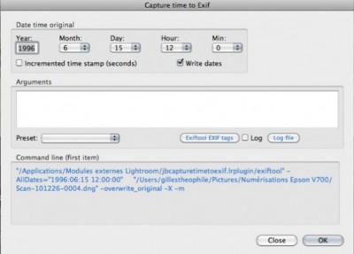 Astuce : changer la date des images numérisées