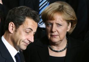 Nicolas Sarkozy et Angela Merkel