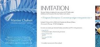 A vos agendas :  La Table Ronde  du 17 février 2011 des Partenaires Martine Chabert