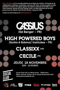 BURN STUDIO - Soirée Social Club Paris