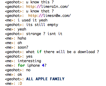 [Jailbreak] Geohot bientôt de retour?