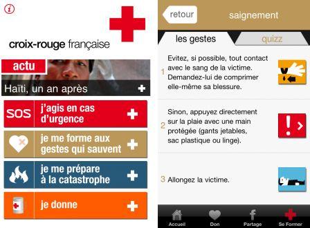 La Croix Rouge Francaise: une application qui va en sauver plus d’un !