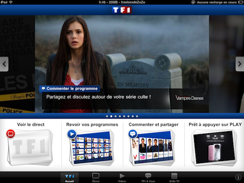 L’application TF1 pour iPhone et iPad est disponible sur l’App Store