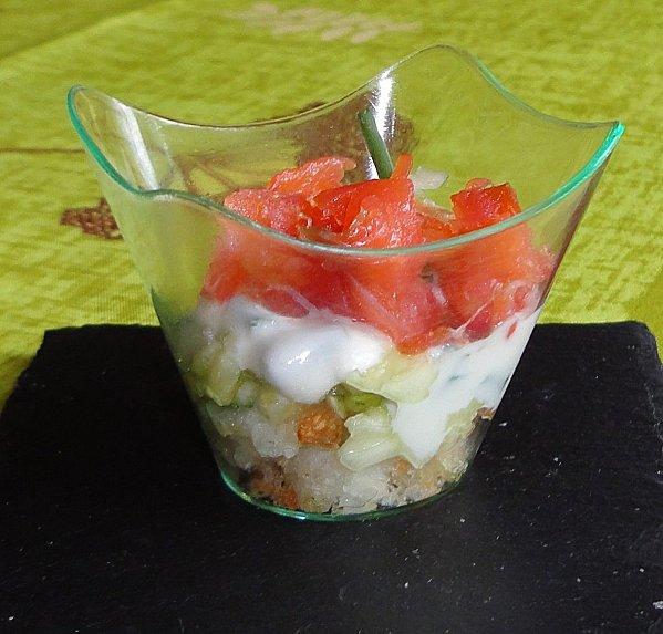 TRIFLE DE SAUMON FUME