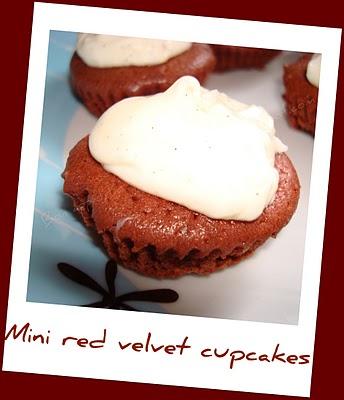 Minis red velvet cupcakes