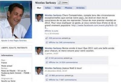Nicolas Sarkozy : son compte Facebook piraté !