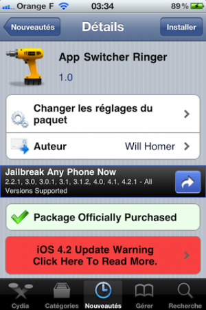 App Switcher Ringer 1.0