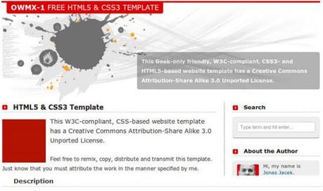 24 templates gratuits HTML5 et CSS3