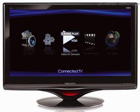 Ipnoze : Première TV LED connectée avec service VOD Canal Play intégré signée Scott