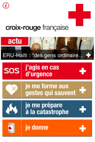 Croix Rouge française : l’appli iPhone / iPod Touch qui sauve !