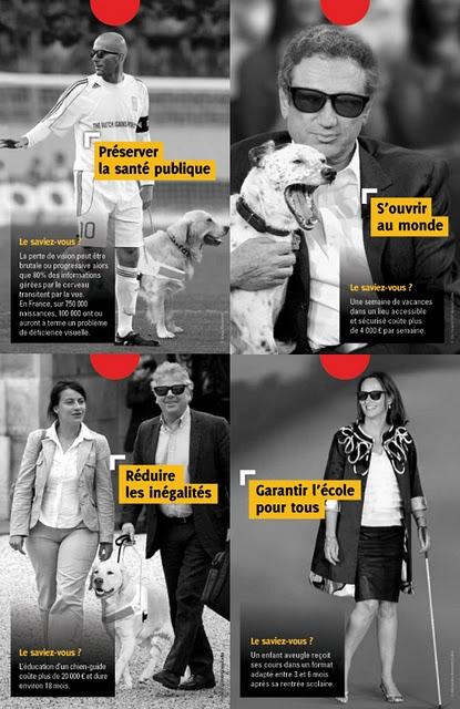 la campagne choc des aveugles de France