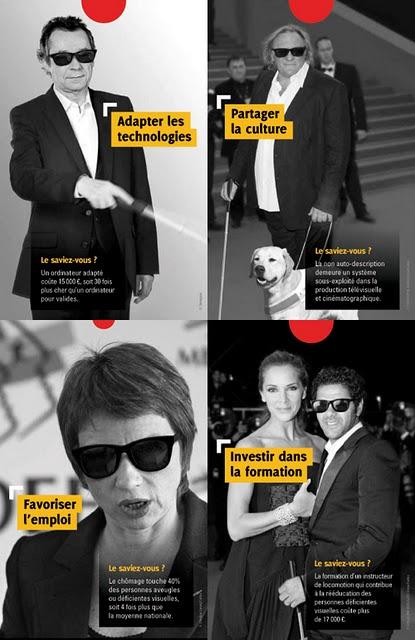 la campagne choc des aveugles de France