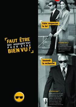 la campagne choc des aveugles de France