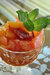 Salade d'agrumes au sirop de pain d'épices