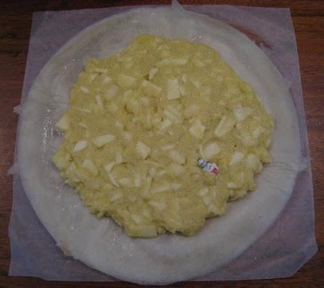 Galette des rois allégée aux pommes et au rhum