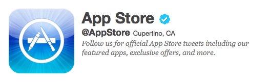 Twitter accueille le compte officiel de l’App Store