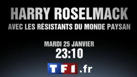 Harry Roselmack en immersion avec les résistants du monde paysan ... sur TF1 ce soir