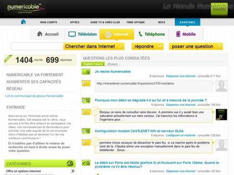 Numericable lance son forum officiel d’entraide