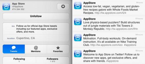Compte Twitter Apple AppStore