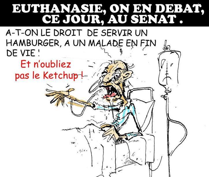DESSIN DE PRESSE: Euthanasie, on en débat