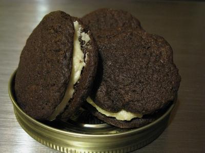 un truc sucré : des biscuits chocolat à la vanille