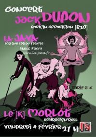 JACK DUPON + LE [K] MORLOT - Concert Java Paris