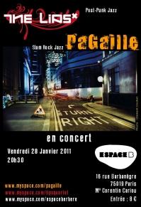 Concert PAGAILLE + THE LIPS - Concert l'espace b paris