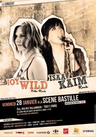 Concert Joy WILD & Isaa KAIM - Concert Scène Bastille Paris
