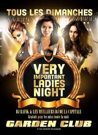 VERY IMPORTANT LADIES NIGHT - Soirée Garden Elysée Paris