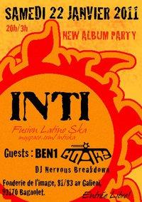 INTI REALEASE PARTY - Concert la fonderie de l'image bagnolet