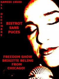 Brigitte Beling Freedom Show from Chicago - Concert bistrot sans puces saint-ouen