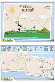 screen Stick Golfer