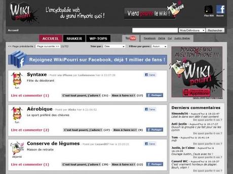 WikiPourri… - L'encyclopédie web du grand n'importe quoi!