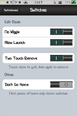 Switchboard : configurer vos actions dans le multitâche