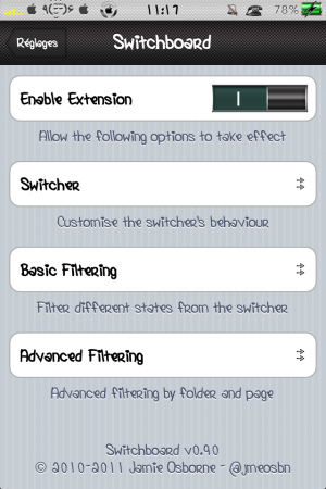Switchboard : configurer vos actions dans le multitâche