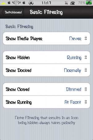 Switchboard : configurer vos actions dans le multitâche