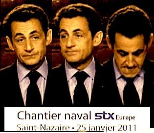 Sarkozy voulait être crédible à Saint-Nazaire, mais dérape à Pornic 8 jours trop tard.