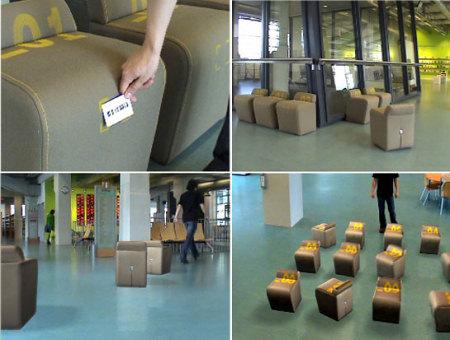 Pays-Bas - A la bibliothèque d’Eindhoven, les fauteuils sont fidèles