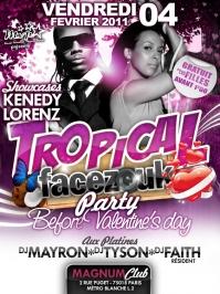 TROPICAL FACEZOUK PARTY / KENEDY & LORENZ - Soirée le magnum club paris