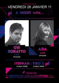 A NIGHT with... GUI BORATTO & ADA - Soirée Showcase Paris