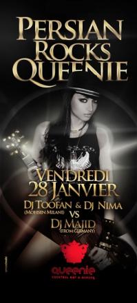 PERSIAN ROCKS QUEENIE - Soirée le queenie paris