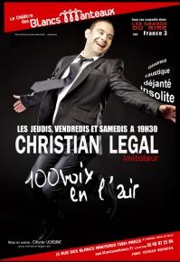 christian legal 100 voix en l'air ! - Théatre théatre des blancs manteaux paris