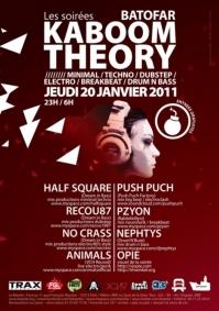 KABOOM THEORY - Soirée Batofar Paris