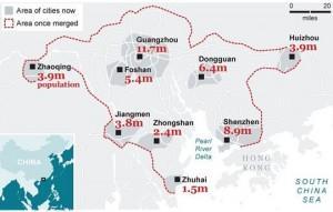 Une mégalopole géante pour la Chine