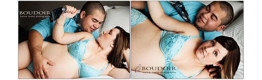 séance photo maternité boudoir / photo shoot maternity boudoir